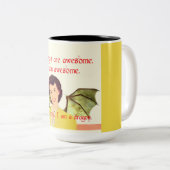 ドラゴンの女性 ツートーンマグカップ (正面右)