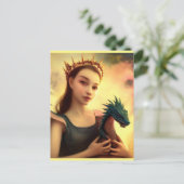 ドラゴンの姫と幼いドラゴン ポストカード (スタンド正面)
