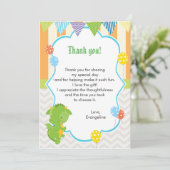 ドラゴンの子供の誕生日のサンキューカードのノート サンキューカード (スタンド正面)