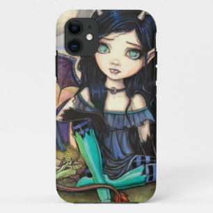 ドラゴンの子供 クージュ大目玉の妖精とドラゴン iPhone 11 ケース
