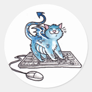 ドラゴンの子猫 ラウンドシール