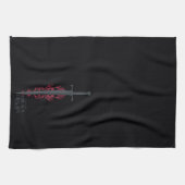 ドラゴンの家 キング・ヴィゼリス・フレーミング・ソード キッチンタオル (横)