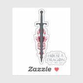 ドラゴンの家 キング・ヴィゼリス・フレーミング・ソード シール (シート)