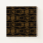 ドラゴンの家 |ターガリエンストライプパターン ノートブック (裏面)