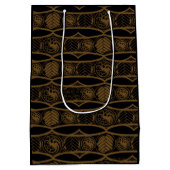 ドラゴンの家 |ターガリエンストライプパターン ミディアムペーパーバッグ (裏面)