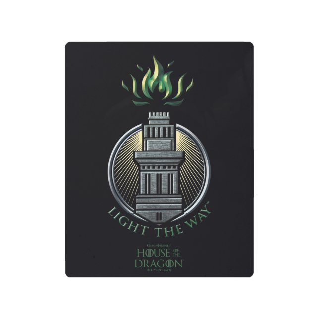 ドラゴンの家 |ハイタワーシギル メタルプリント (正面)