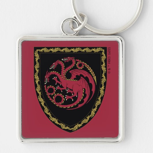 ドラゴンの家 |ハウスTargaryen Crest キーホルダー (正面)