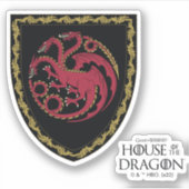 ドラゴンの家 |ハウスTargaryen Crest シール (正面)