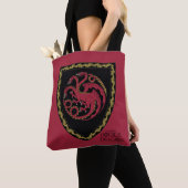 ドラゴンの家 |ハウスTargaryen Crest トートバッグ (クローズアップ)