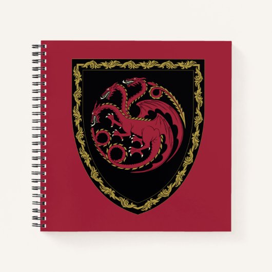 ドラゴンの家 |ハウスTargaryen Crest ノートブック (正面)