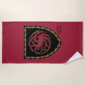 ドラゴンの家 |ハウスTargaryen Crest ビーチタオル (正面)