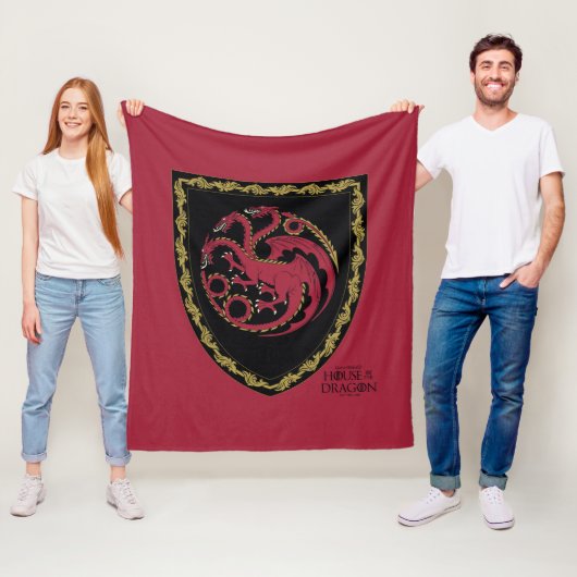 ドラゴンの家 |ハウスTargaryen Crest フリースブランケット (インサイチュ)