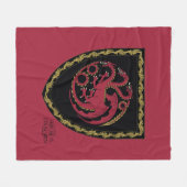 ドラゴンの家 |ハウスTargaryen Crest フリースブランケット (正面(横))