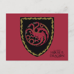 ドラゴンの家 ハウスTargaryen Crest ポストカード