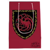 ドラゴンの家 |ハウスTargaryen Crest ミディアムペーパーバッグ (裏面)