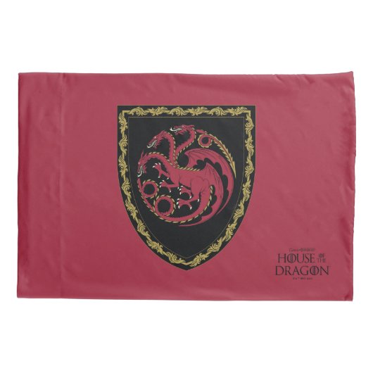 ドラゴンの家 |ハウスTargaryen Crest 枕カバー (裏面)