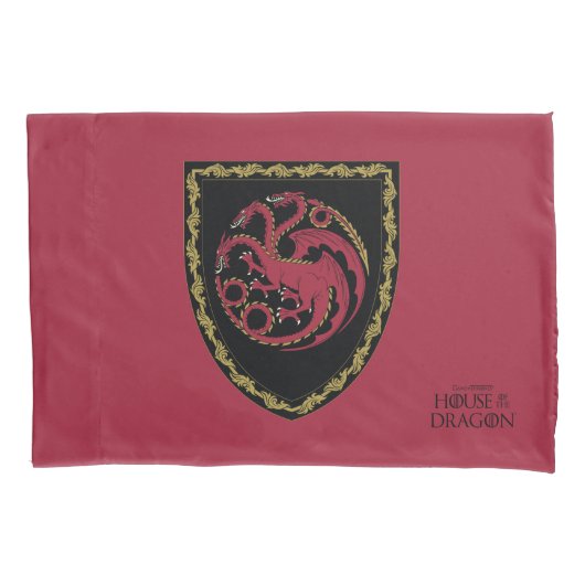 ドラゴンの家 |ハウスTargaryen Crest 枕カバー (正面)