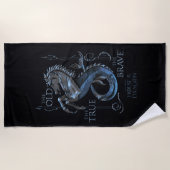 ドラゴンの家 |ハウスVelaryon Sigil ビーチタオル (正面)