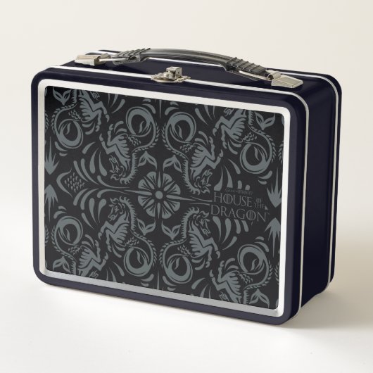 ドラゴンの家 |ベラリオンダイヤモンドパターン メタルランチボックス (正面)