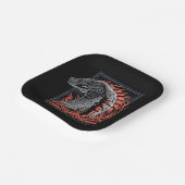 ドラゴンの家 炎のドラゴンプロフィール ペーパープレート (傾斜あり)