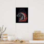 ドラゴンの家 炎のドラゴンプロフィール ポスター (キッチン)