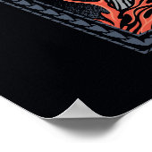 ドラゴンの家 炎のドラゴンプロフィール ポスター (角)