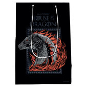 ドラゴンの家 炎のドラゴンプロフィール ミディアムペーパーバッグ (裏面)