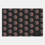 ドラゴンの家 炎のドラゴンプロフィール ラッピングペーパーシート (正面3)