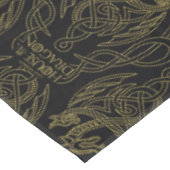 ドラゴンの家 |金ゴールドの水切り竜の模様 テーブルクロス (アングル)