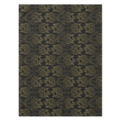 ドラゴンの家 |金ゴールドの水切り竜の模様 テーブルクロス (正面)