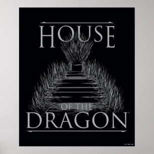 ドラゴンの家 鉄の玉座グラフィック ポスター