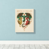 ドラゴンの家 | Dragon Shield キャンバスプリント (インサイチュ (ウッドフロア))