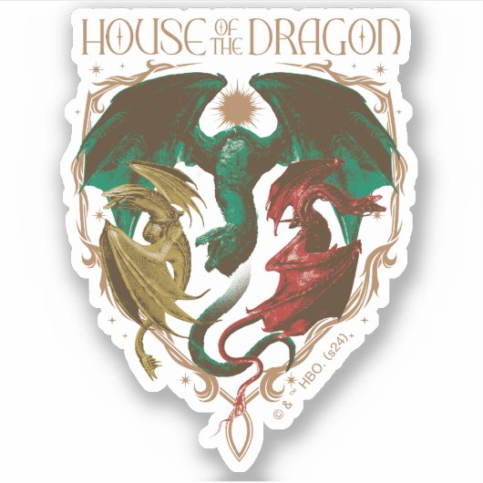 ドラゴンの家 | Dragon Shield シール (正面)