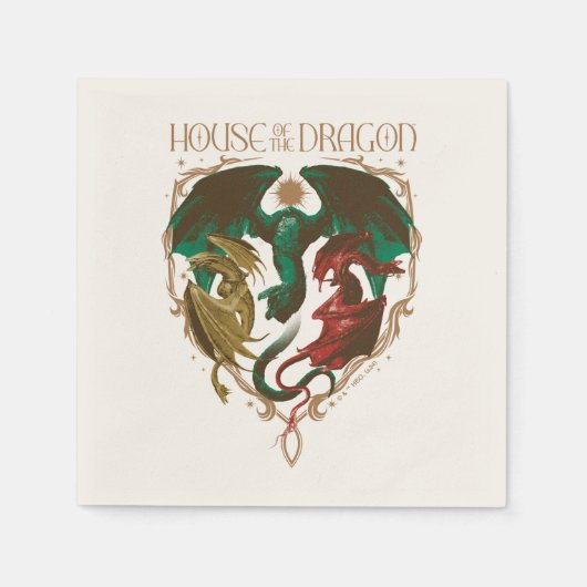 ドラゴンの家 | Dragon Shield スタンダードカクテルナプキン (正面)