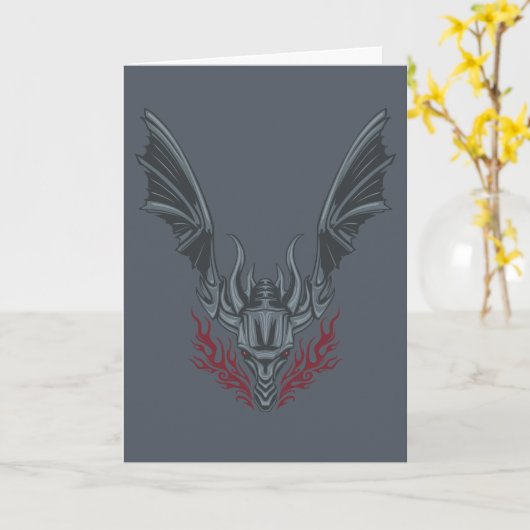 ドラゴンの家 | Fire-Brewing Dragon Head カード (黄色い花)