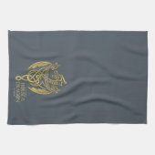 ドラゴンの家 | Golden Filigree Dragon Crest キッチンタオル (横)