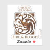 ドラゴンの家 | House Targaryen Sigil シール (シート)