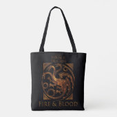 ドラゴンの家 | House Targaryen Sigil トートバッグ (裏面)