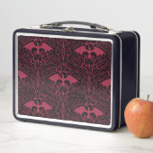 ドラゴンの家 | Red Dragon Filigree Pattern メタルランチボックス (インサイチュ)