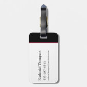 ドラゴンの家 | Red Dragon Filigree Pattern ラゲッジタグ (裏面縦)