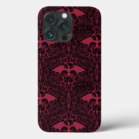ドラゴンの家 | Red Dragon Filigree Pattern Case-Mate iPhoneケース (裏面)