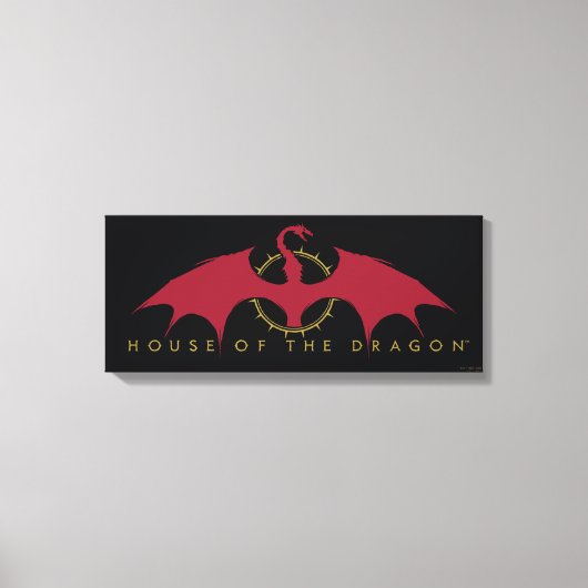 ドラゴンの家 | Red Dragon Graphic キャンバスプリント (正面)