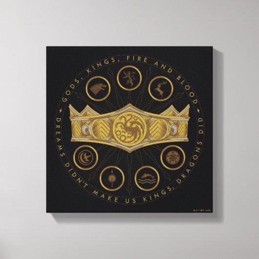 ドラゴンの家 | Seven Karnes Crown Graphic キャンバスプリント (正面)