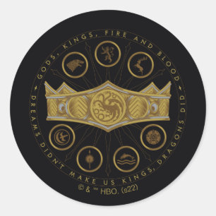 ドラゴンの家 Seven Karnes Crown Graphic ラウンドシール