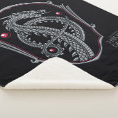 ドラゴンの家 | Silver Dragon Crest シェルパブランケット (3/4)