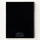 ドラゴンの家 | Silver Dragon Crest ノートブック (裏面)