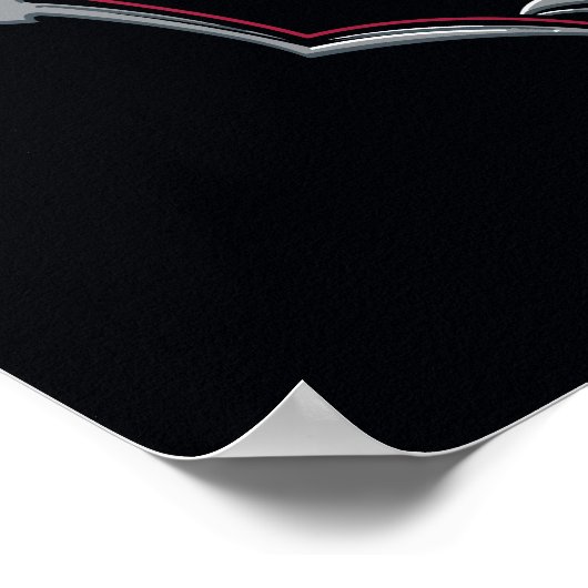 ドラゴンの家 | Silver Dragon Crest ポスター (角)