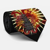 ドラゴンの寺院のタイ ネクタイ (ロール)