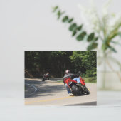 ドラゴンの尾、US129、11マイル、318のカーブ ポストカード (スタンド正面)