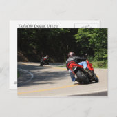 ドラゴンの尾、US129、11マイル、318のカーブ ポストカード (正面/裏面)